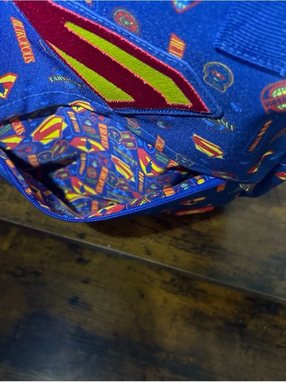 Loungefly Superman Full-Size Nylon Backpack NWT